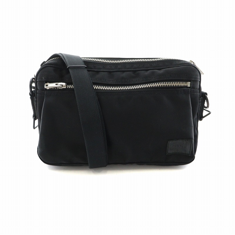 PORTER ショルダーバッグ 黒 ナイロン 約25cm x 17cm PORTER ショルダーバッグ 黒 ナイロン 約25cm x 17cm