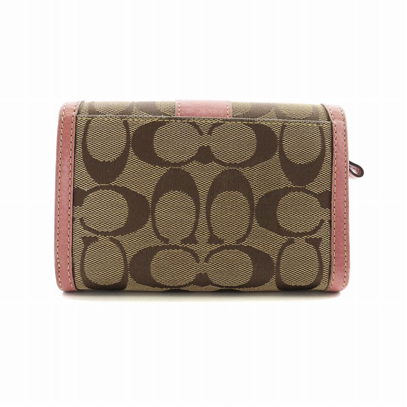 コーチ COACH 二つ折り財布 ウォレット シグネチャー キャンバス