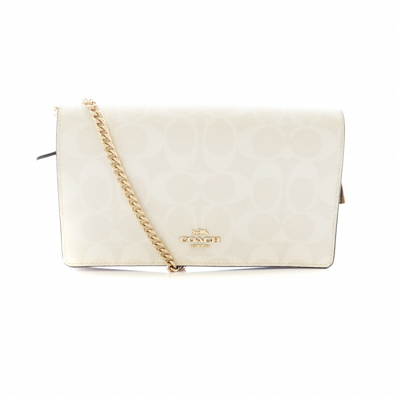 コーチ COACH ショルダーウォレット 長財布 バッグ PVC シグネチャー 