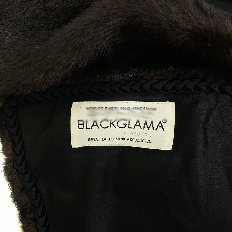 ブラックグラマ BLACKGLAMA 毛皮ショール ストール ティペット ダーク 
