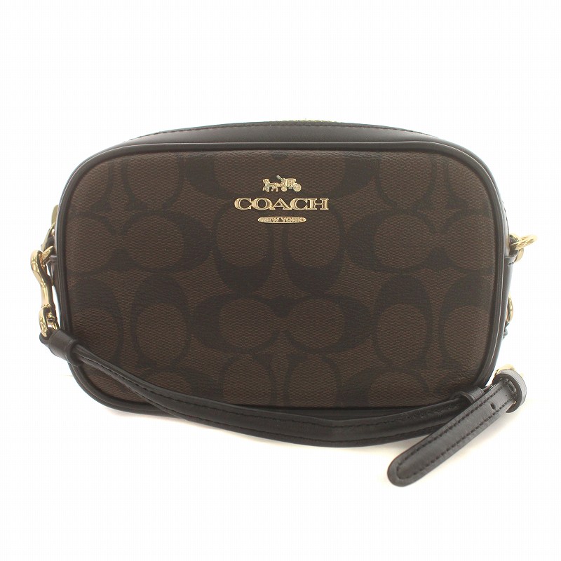 美品 COACH コーチ シグネチャー PVC ショルダーバッグ ウエストポーチ Yahoo!オークション -「コーチシグネチャーウエストポーチ」の