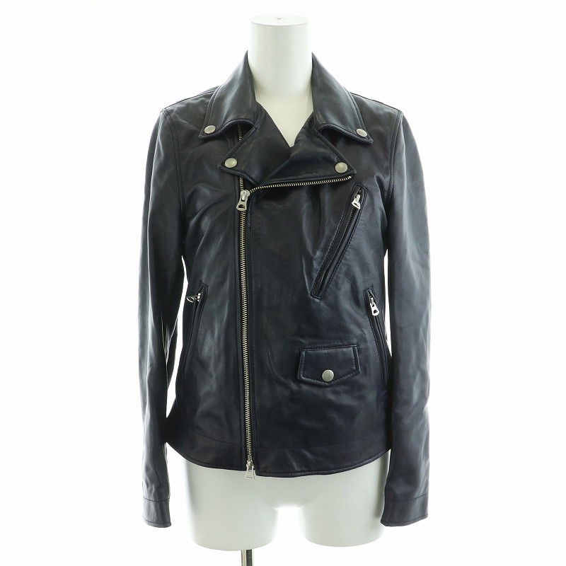 アーバンリサーチ URBAN RESEARCH レザーライダースブルゾン ダブル 