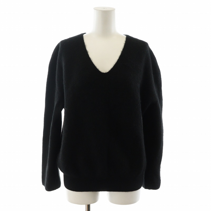 バトナー BATONER Cashmere fox V-neck ニット セーター 長袖 Vネック 