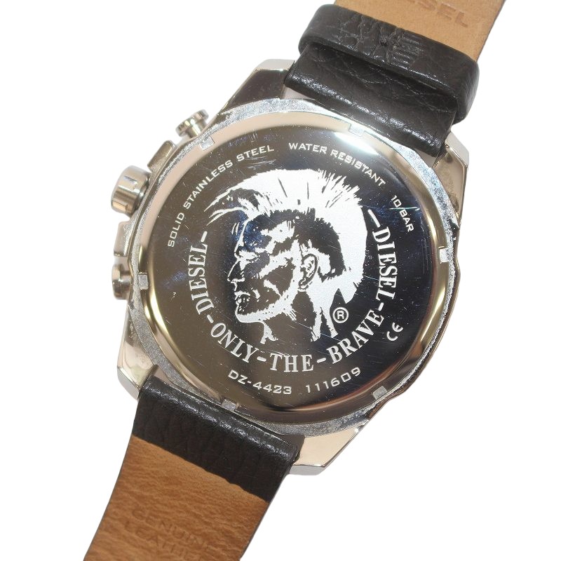 1円 DIESEL/ディーゼル DZ-4423 クロノグラフ QZ 動作品 K8004 (MM 31) 中古DIESEL ディーゼル メガチーフ クロノグラフ メンズ クォーツ DZ