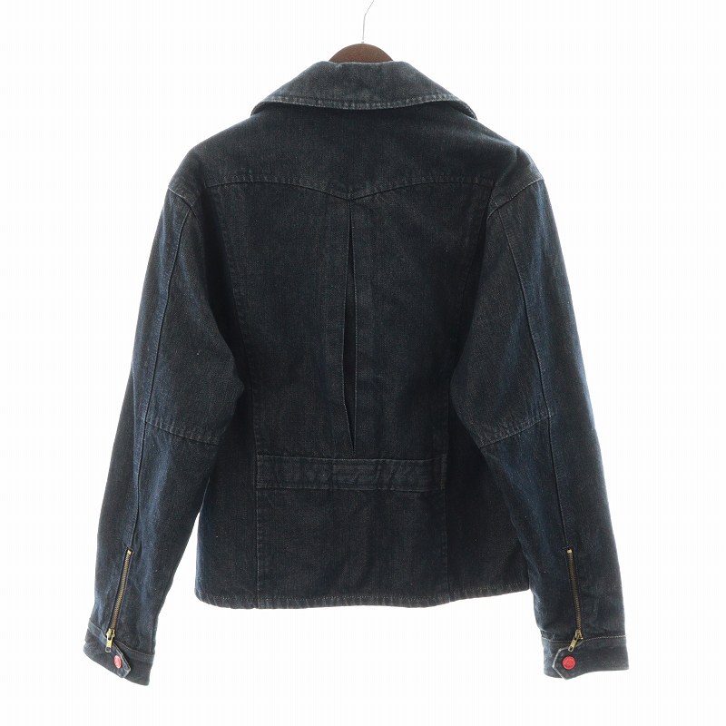 エヴィス EVISU デニムジャケット ライダース ダブル 長袖 ジップ 