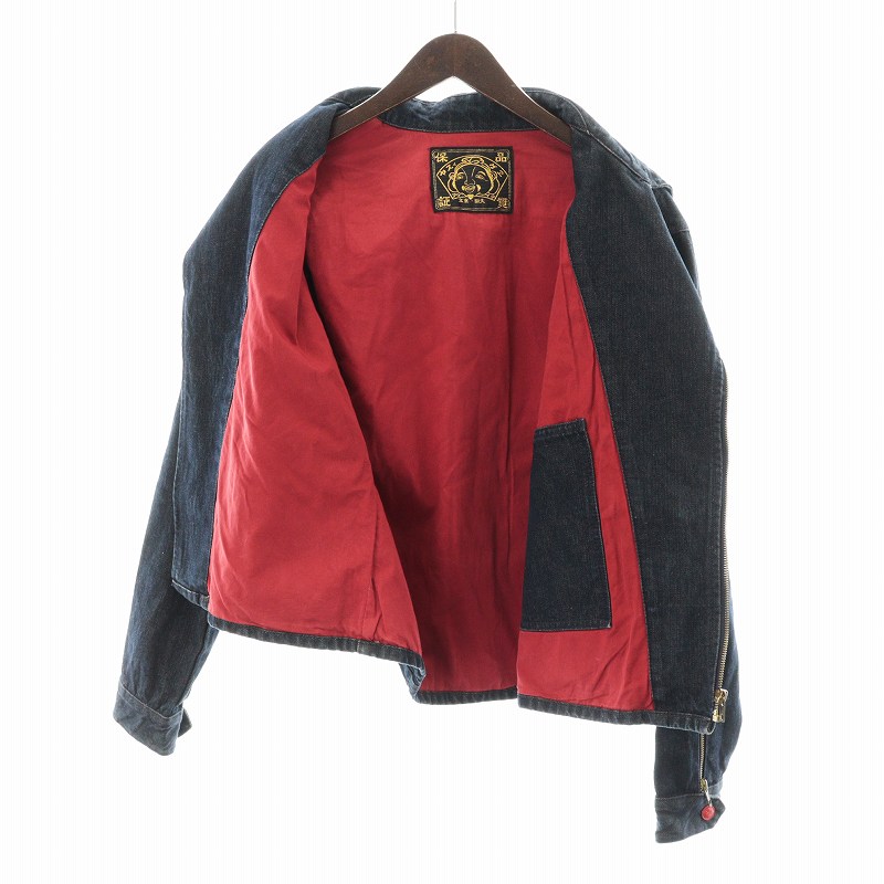 エヴィス EVISU デニムジャケット ライダース ダブル 長袖