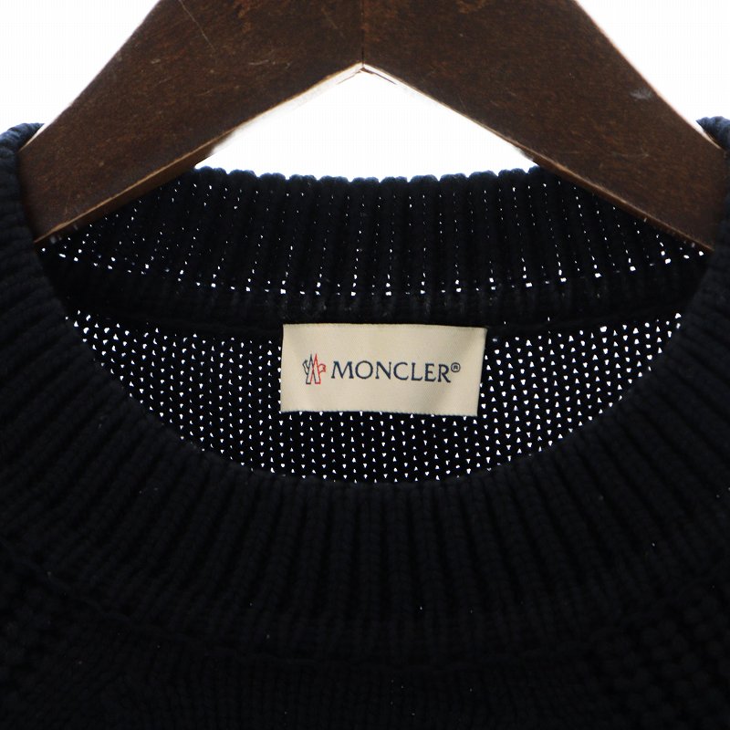 モンクレール MONCLER GIROCOLLO ニット セーター ロゴ ワッペン