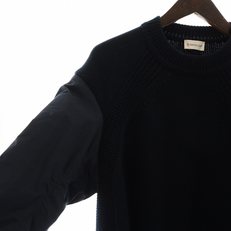 モンクレール MONCLER GIROCOLLO ニット セーター ロゴ ワッペン