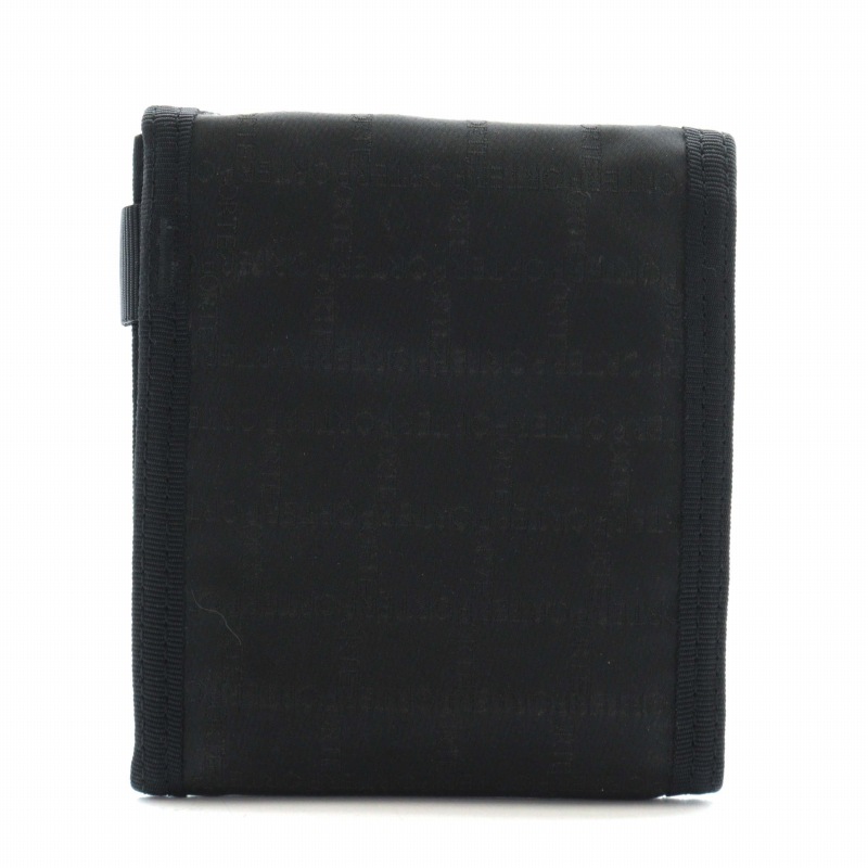 未使用級 PORTER ポーター ブラック 二つ折り財布 吉田カバン PORTER ポーター ビル ブライドル ウォレット 185-02255 財布 二