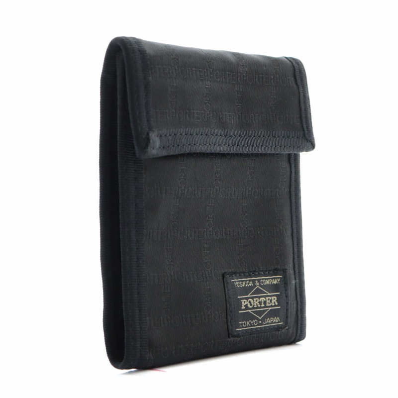 ポーター PORTER 吉田カバン 財布 二つ折り ナイロン ロゴ 総柄