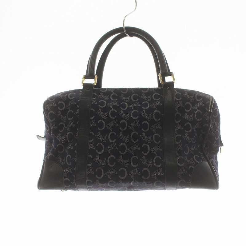 CELINE ロゴ柄 ボストンバッグ　ヴィンテージ　新品　未使用 CELINE 極 美品 セリーヌ ヴィンテージ マカダム ブラゾン 柄 ロゴ