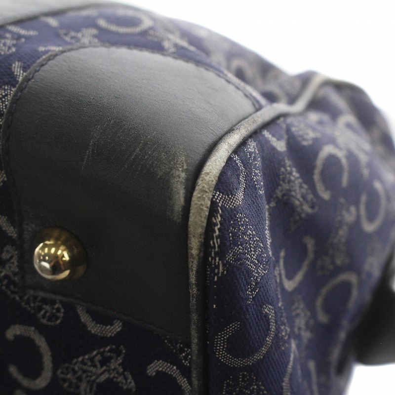 セリーヌ CELINE ヴィンテージ ミニボストン ハンドバッグ Cマカダム