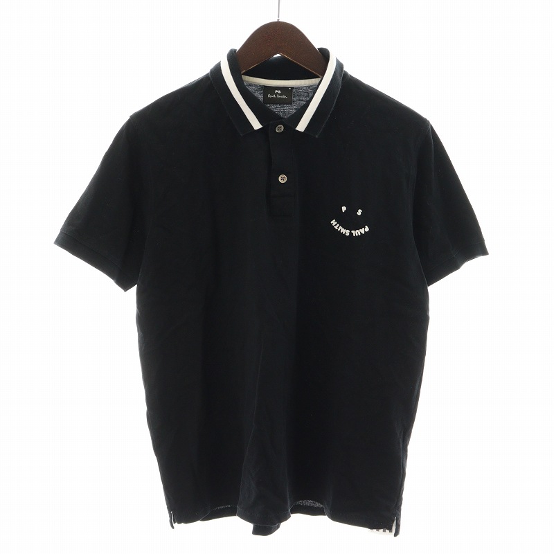 Paul Smith／ポールスミスブラック　切り替えがお洒落な半袖シャツ　SIZE40