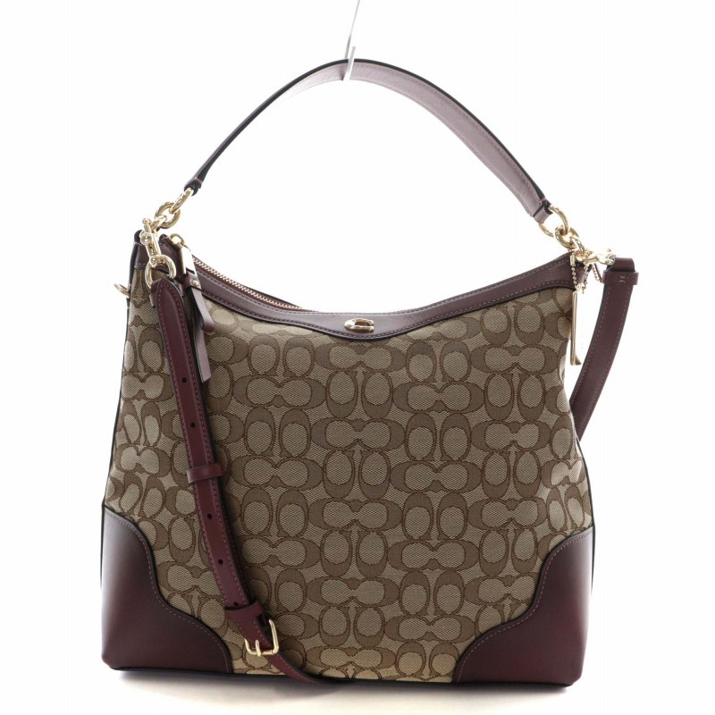 コーチ COACH ハンドバッグ ショルダー 2WAY キャンバス レザー 