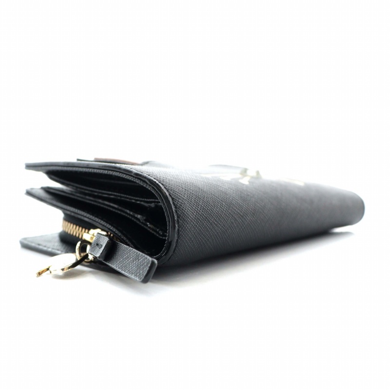 新品 kate spade ケイトスペード猫耳 ラインストーン新品未使用 ケイトスペード KATE SPADE 財布 二つ折り レザー 猫モチーフ ライン