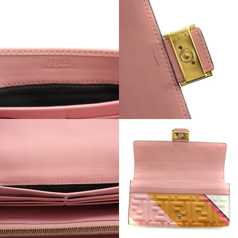 フェンディ FENDI BAGUETTE バゲット コンチネンタル ウォレット 長 