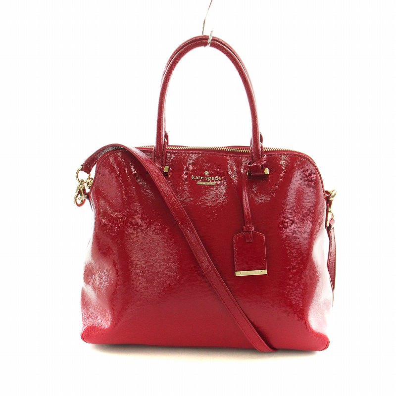 ケイトスペード KATE SPADE ハンドバッグ ショルダー 2WAY エナメル 