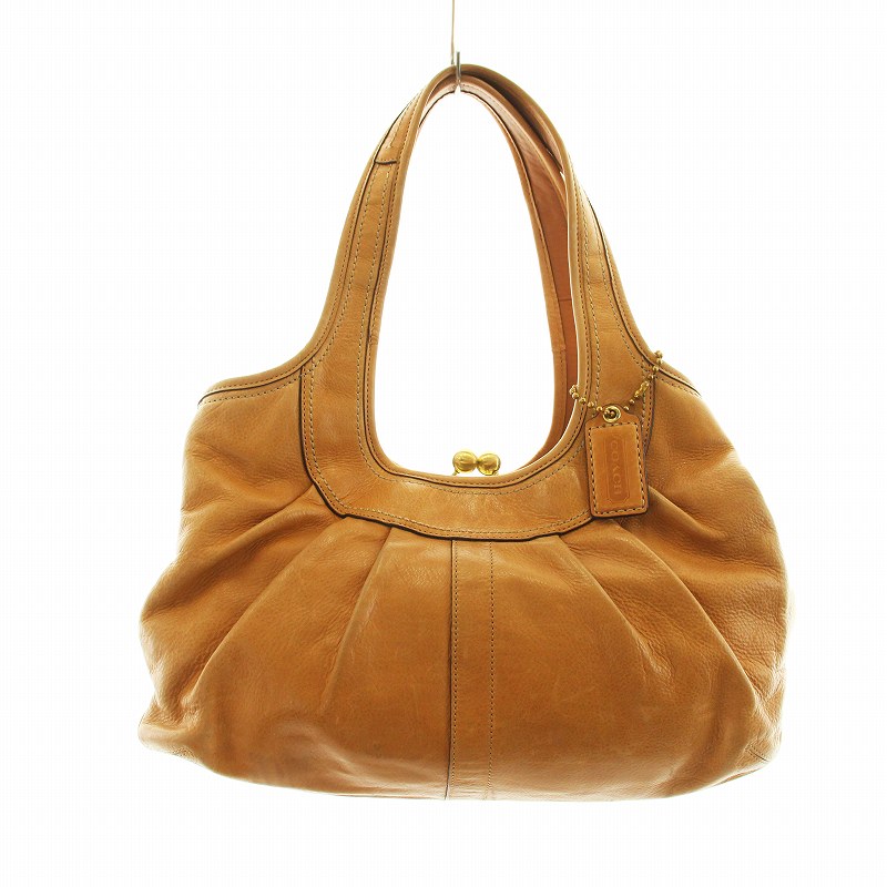 コーチ COACH プリーテッド フレームド サッチェル ショルダーバッグ 