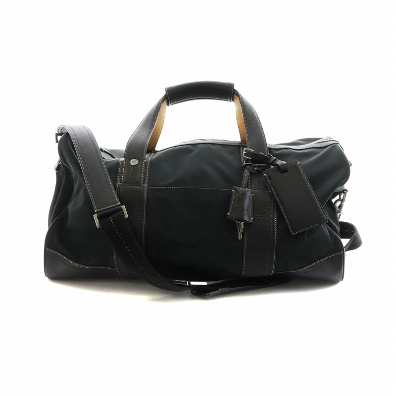 COACH すべる 黒 レザー ボストンバッグ