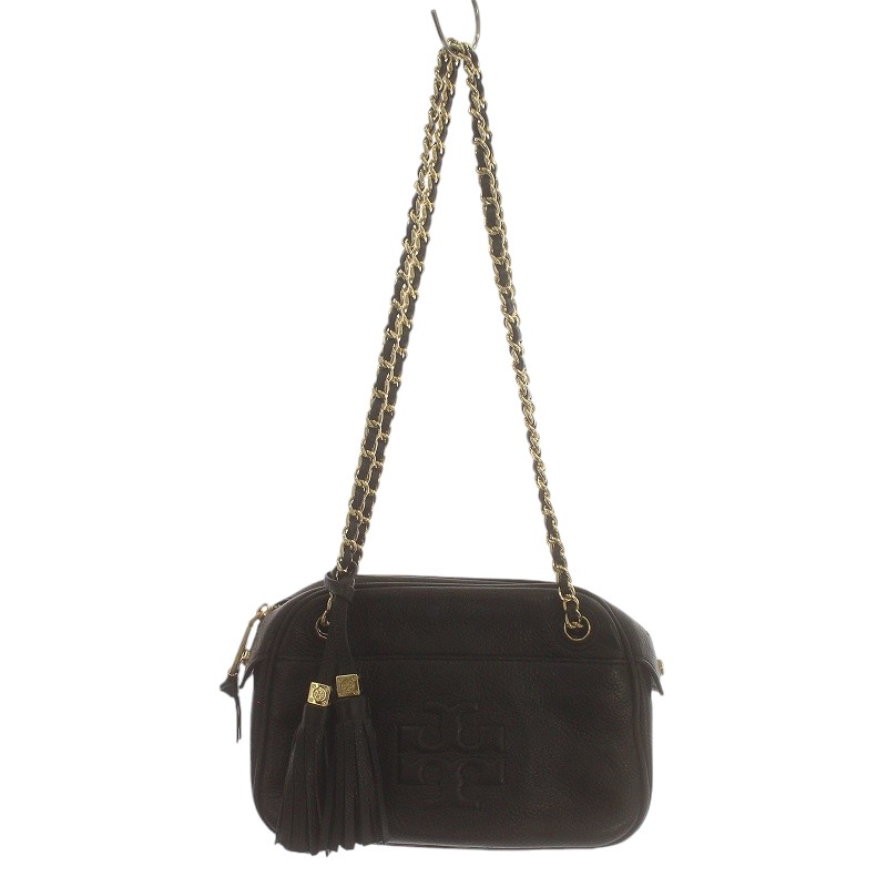 Tory Burch　かご素材　ショルダーバッグ　タッセル　デカロゴ Tory Burch かご素材 ショルダーバッグ タッセル デカロゴ