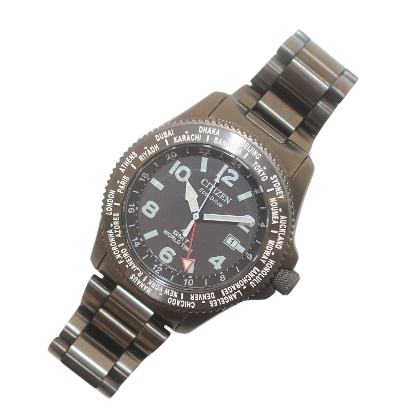 シチズン CITIZEN プロマスター GMT ワールドタイム エコドライブ 