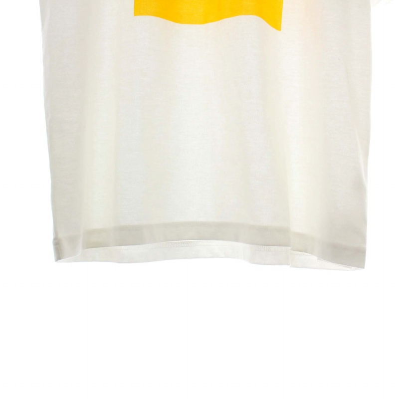 コ*ラ様 【希少】シャルボン　ノースリーブ　ホワイト✕イエロー メンズMサイズ JULIUS(ユリウス) 23AW [Ungated;] OUSON FOR MALE グラフィック