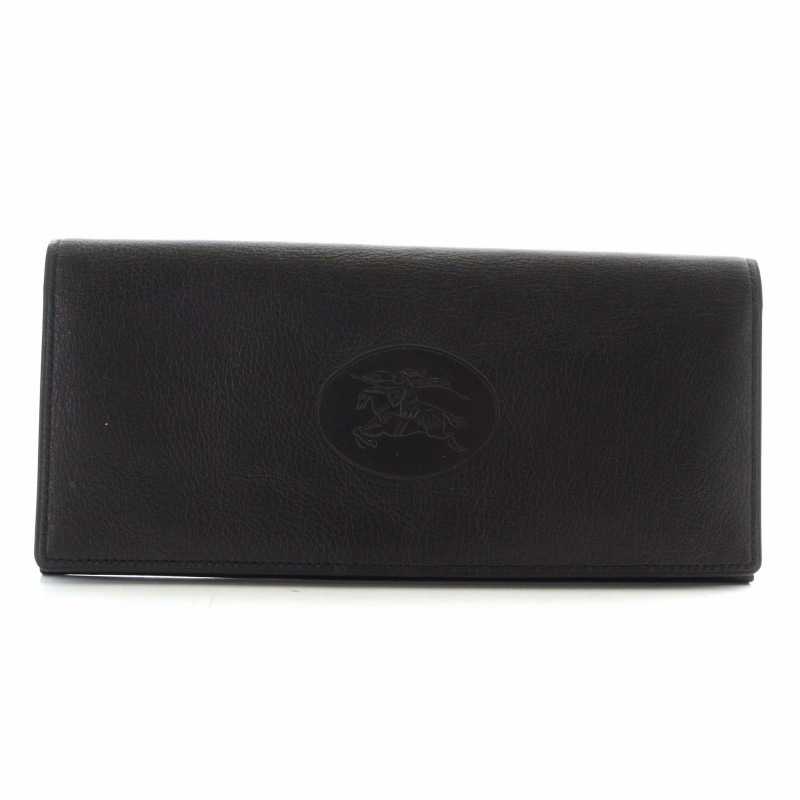 Burberry(バーバリー) 長財布 - 黒 レザー バーバリー BURBERRY 長財布 