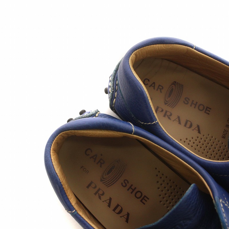 PRADA ドライビング コインローファー 試みよ スクウェアトゥ 【6 1/2 