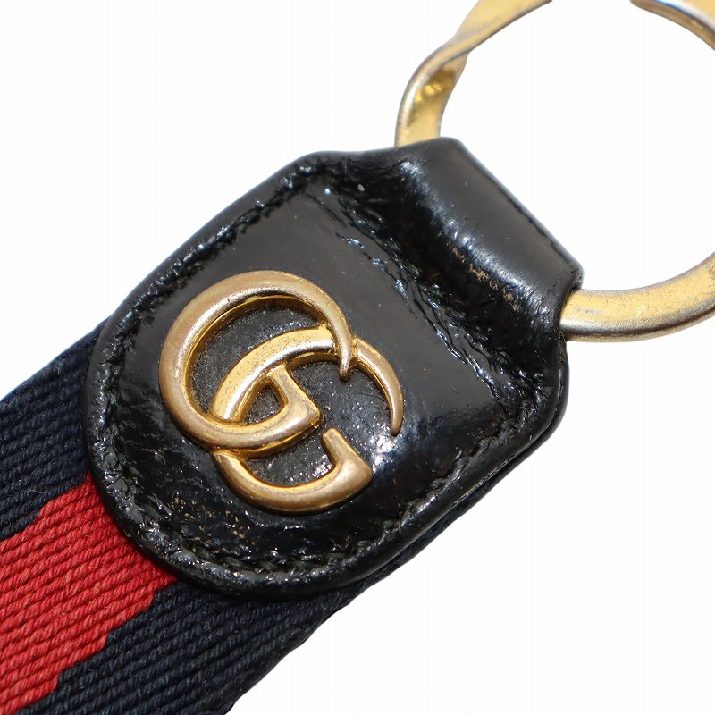 グッチ GUCCI シェリーライン キーホルダー キーリング チャーム