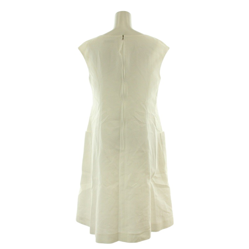 フォクシー/FOXEY ノースリーブ ワンピース ホワイト 白 38 foxey