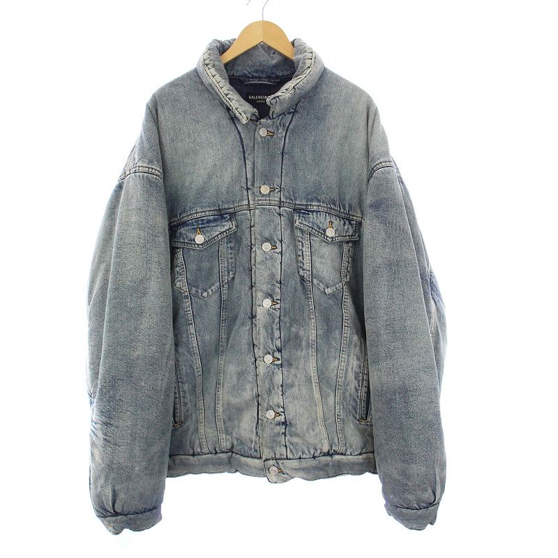 バレンシアガ BALENCIAGA 22AW PADDING DENIM JACKET プディングデニム 