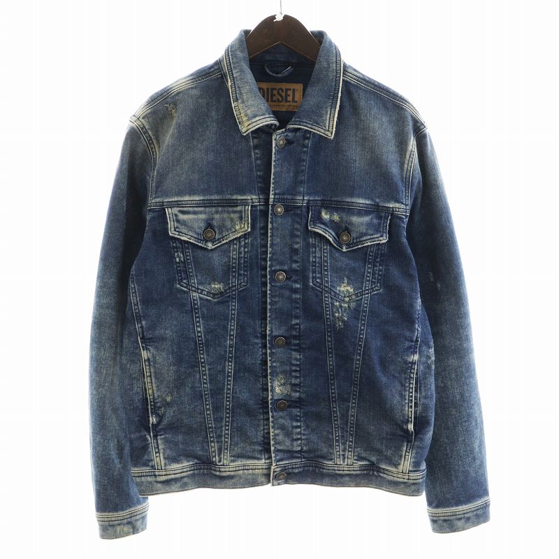 【新品未使用】DIESELジョグジーンズ☆デニムジャケットXL☆NHILL-TW ディーゼル DIESEL NHILL-TW JOGG Jeans ジョグジーンズ Gジャン