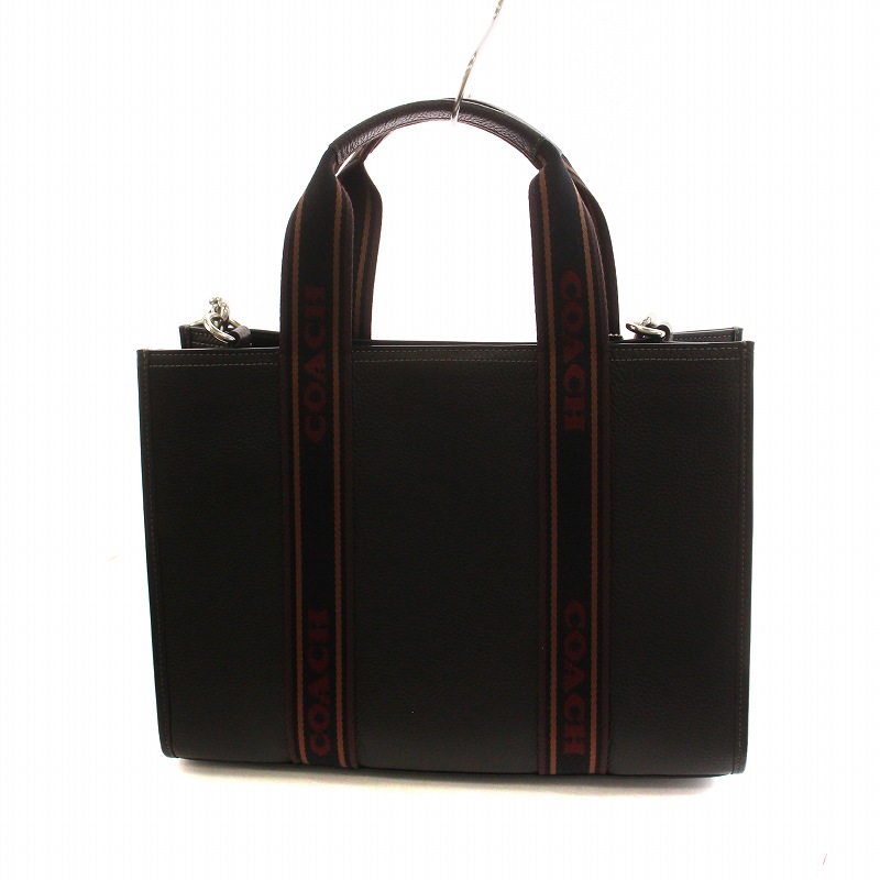 コーチ COACH CM067 スミス トートバッグ ショルダー 2WAY レザー 黒 