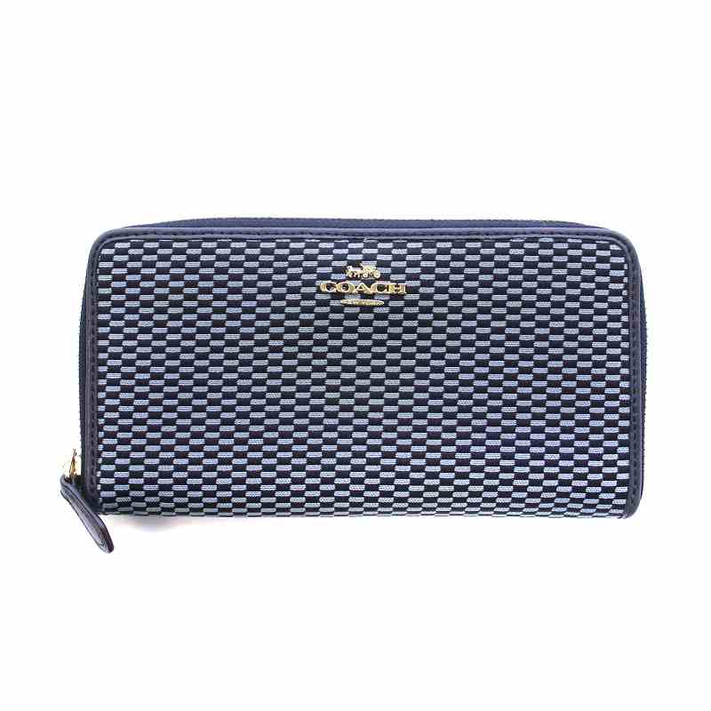 新品 coach 長財布 ネイビー コーチ COACH アウトレット 長財布