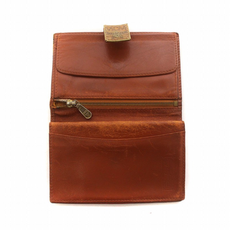 [美品]MCM エムシーエム モノグラム ヴィセトス柄 レザー 二つ折り 財布 MCM □新品□未使用□ エムシーエム モノグラム ヴィセトス柄