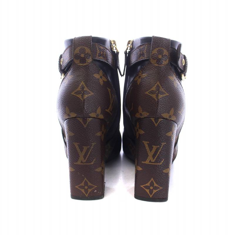 【美品】LOUIS VUITTON　 ルイヴィトン　マッチメイク　ラインブーツ Louis Vuitton マッチメイクライン ショートブーツ モノグラム 35