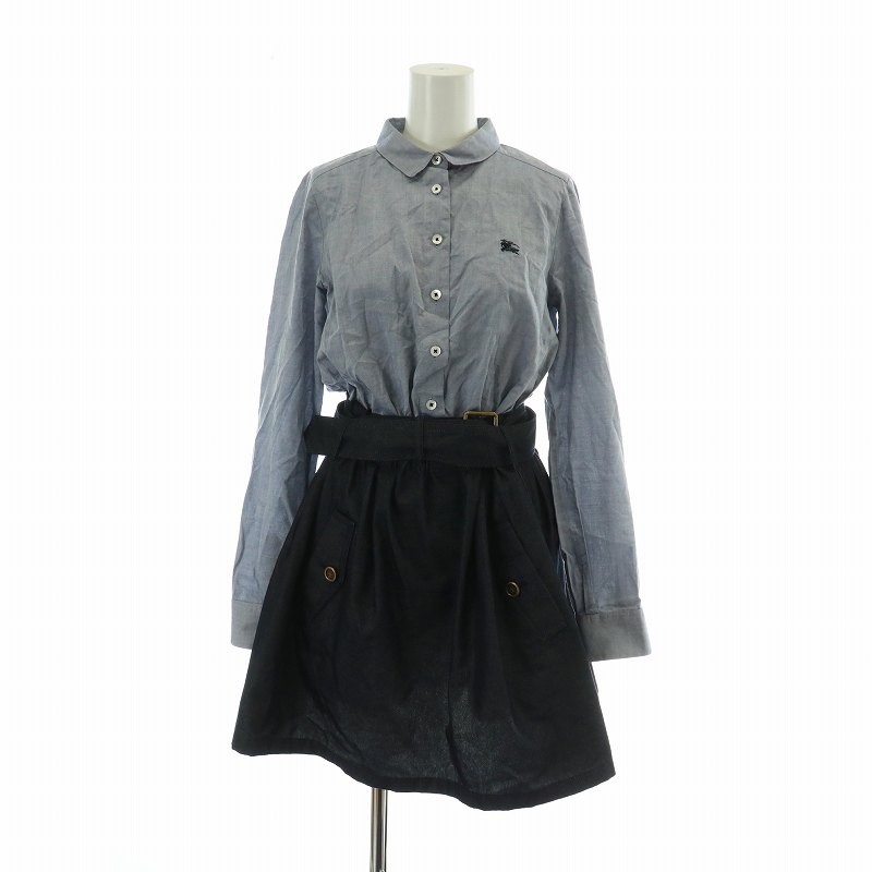 BURBERRYシャツワンピース BURBERRY - 極美品 バーバリー BURBERRY ワンピース シャツ
