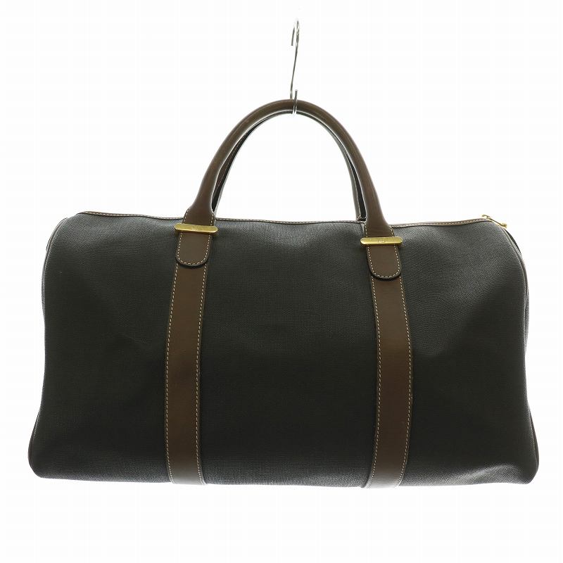 美品 ダンヒル ボストンバッグ ブラウン ゴールド金具 大容量 旅行バッグ dunhill 【30％クーポン】ダンヒル ボストンバッグ 旅行用バッグ