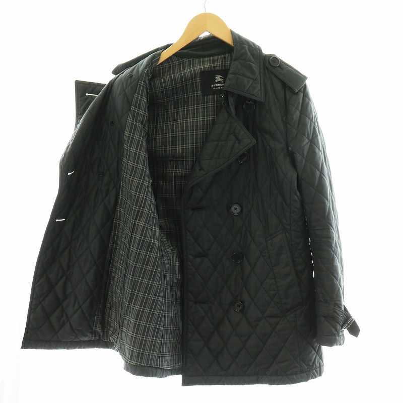 【美品】バーバリーブラックレーベル キルティング[ 限定]トレンチコート ベルト バーバリーブラックレーベル BURBERRY BLACK LABEL トレンチコート