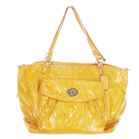 コーチ COACH トートバッグ ショルダーバッグ 2way エナメル レザー 