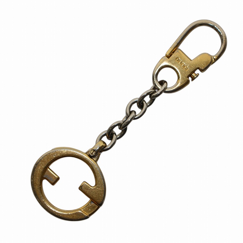 グッチ GUCCI ヴィンテージ GG インターロッキング キーリング