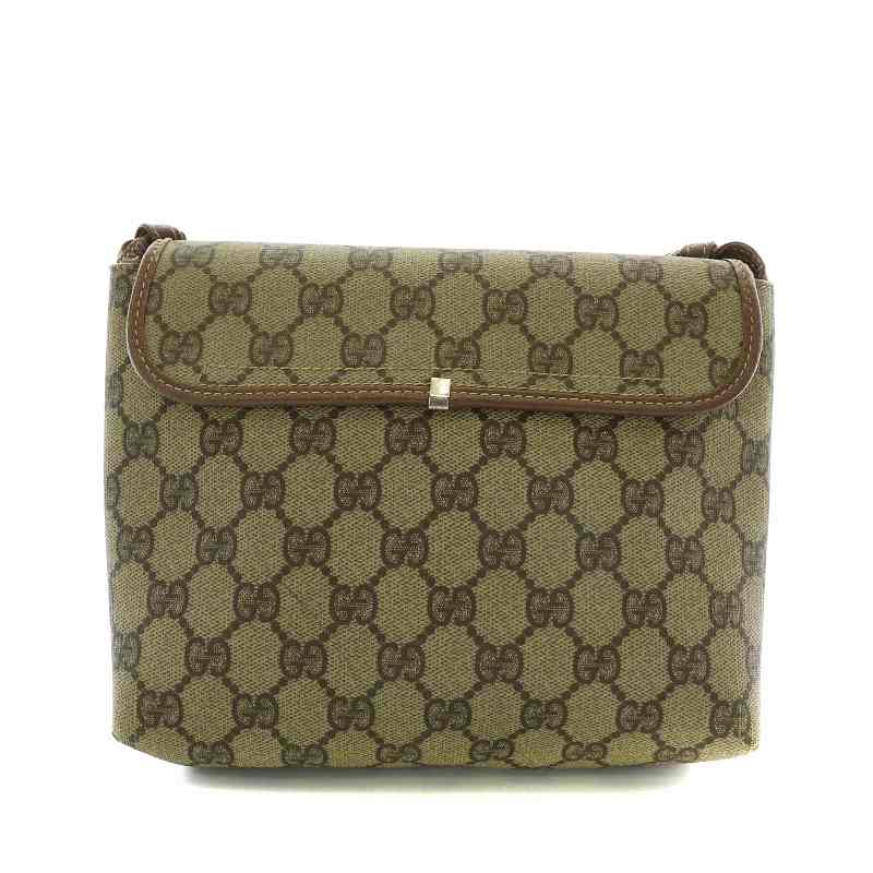 グッチ GUCCI オールドグッチ ショルダーバッグ ポシェット PVC レザー 