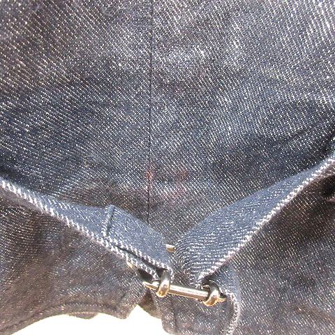 ラルディーニ LARDINI デニム ジレ ベスト 前開き シンチバック