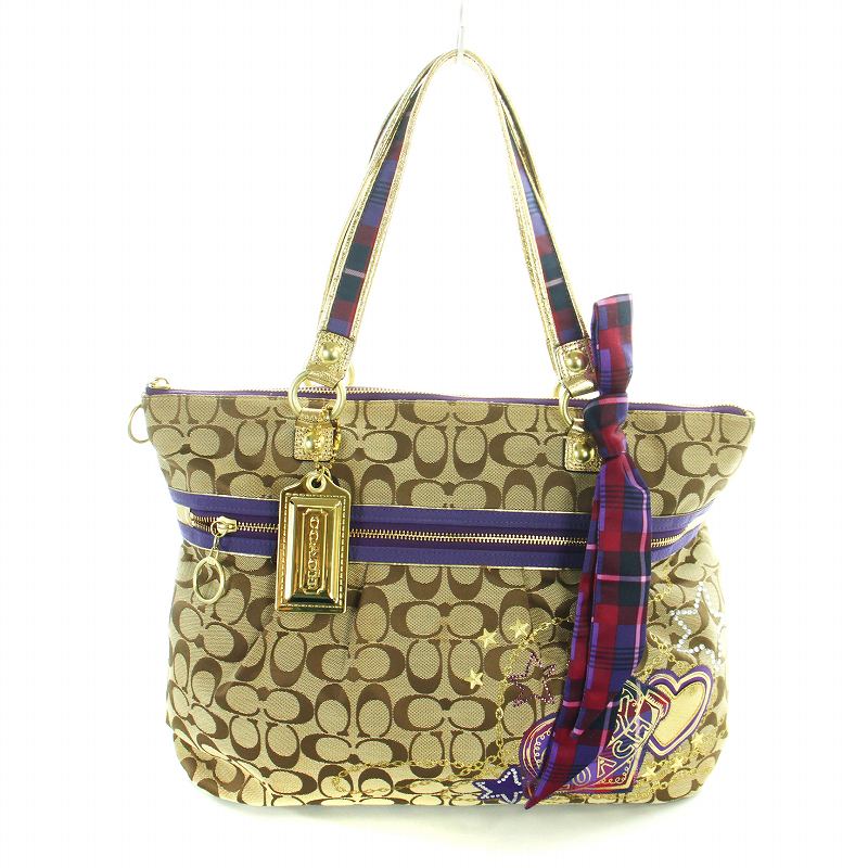コーチ COACH ポピー POPPY トートバッグ シグネチャー キャンバス