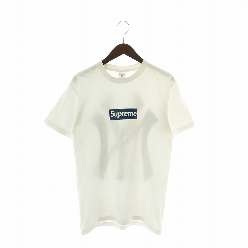 新品 supreme ヤンキース BOX ロゴ T シャツ M 白 ネイビー Supreme