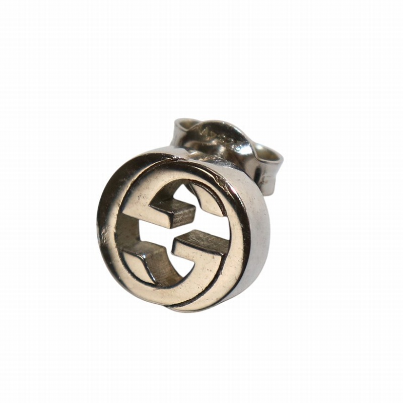 グッチ GUCCI インターロッキングG ピアス 片耳用 スタッドピアス  