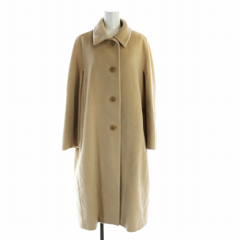 マックスマーラ MAX MARA 白タグ ロング コート ステンカラー シングル  