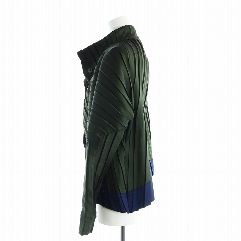 イッセイミヤケ ISSEY MIYAKE ジャケット ノーカラー リバーシブル  