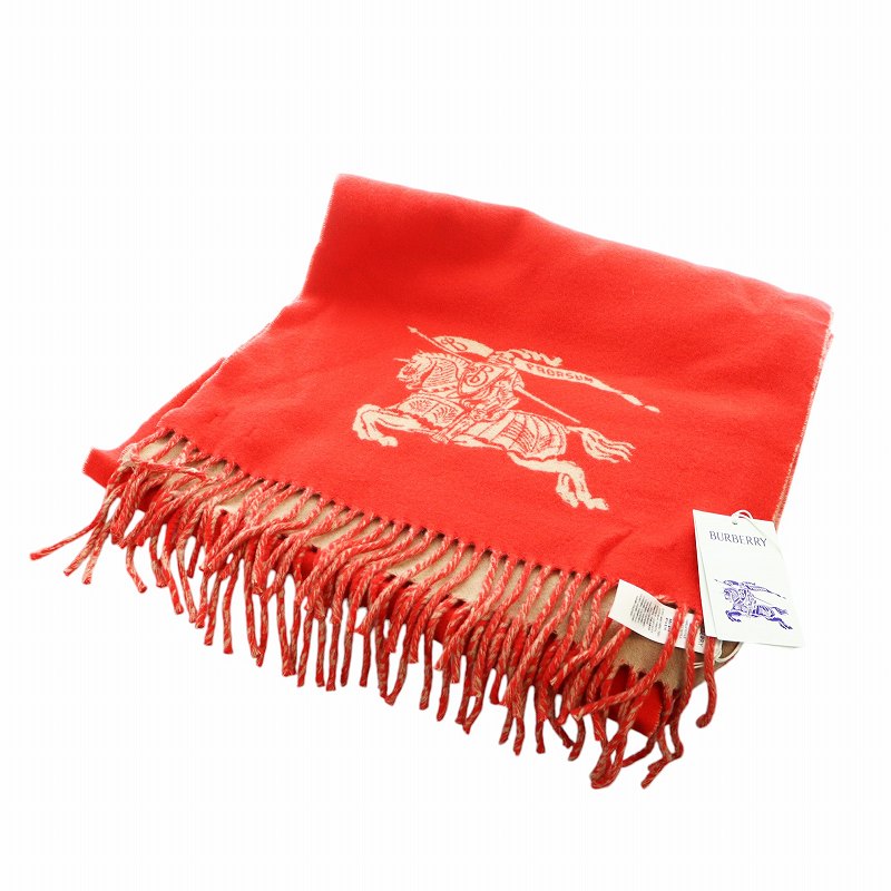 未使用品 バーバリー BURBERRY タグ付き リバーシブル EKD カシミア