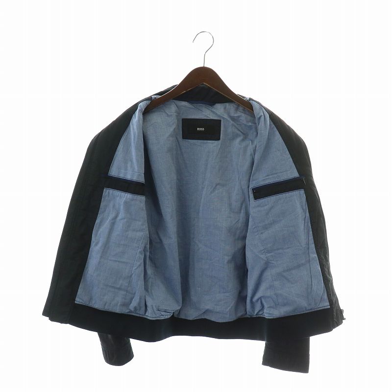 Hugo Boss ナイロン スウィングトップ ジャケット ネイビー 40R Hugo Boss ナイロン スウィングトップ ジャケット ネイビー 40R